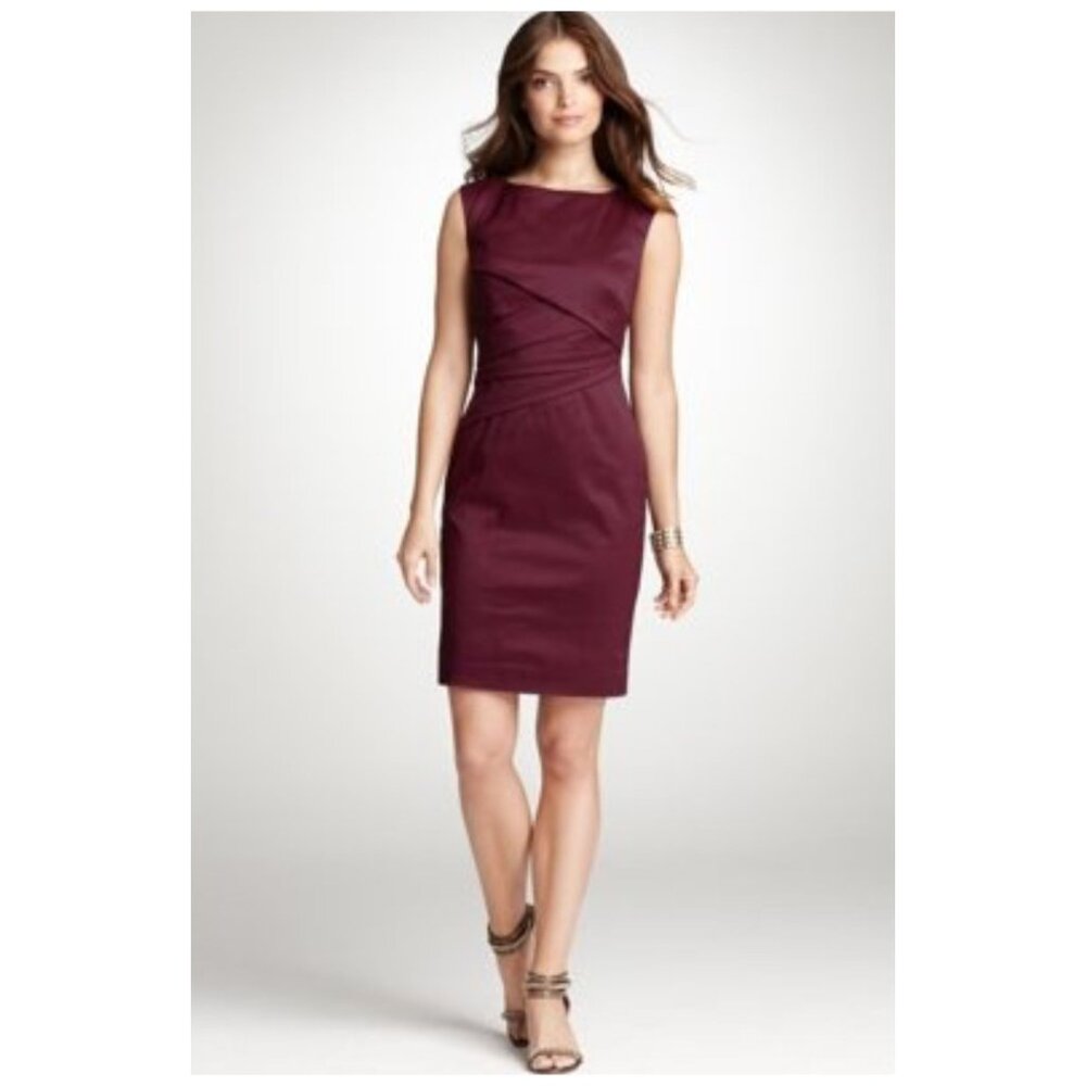 Ann Taylor Burgundy Mini Dress